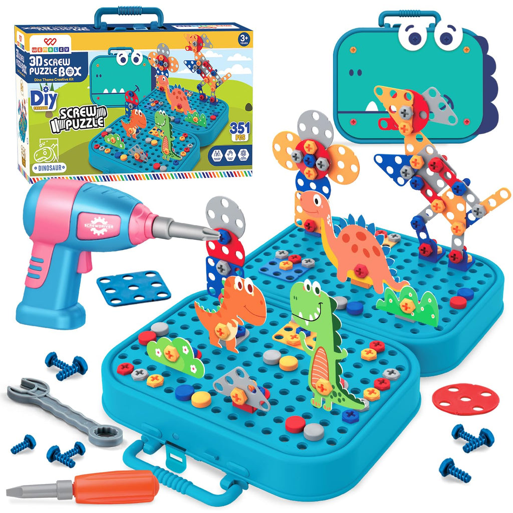 Dinosaur themed puzzle Box set for kids| 351 pieces